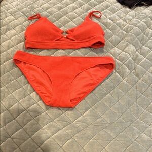 Aerie bikini set with gold ring detail